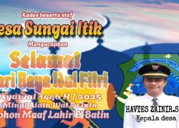 Keluarga Besar Pemerintah Desa Sungai Itik Mengucapkan Selamat Hari Raya Idul Fitri 1 Syawal 1446 H Minal Aidzin Wal Faidzin Mohon Maaf Lahir Dan Batin