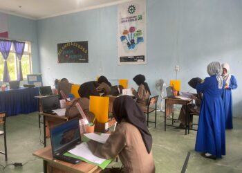 Diikuti 44 siswa   SMK 2 Tanjabtim Gelar uji Kompetensi Keahlian ( UKK) 