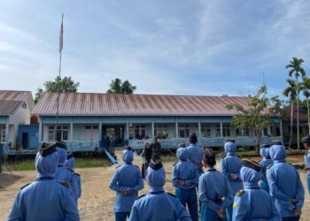 Gandeng TNI, SMKN 2 Tanjab Timur Gembleng Taruna Jadi Calon Pemimpin Tangguh