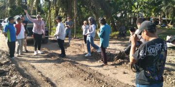Bupati Dillah Hich Tinjau Jalan Provinsi di Desa Lambur II