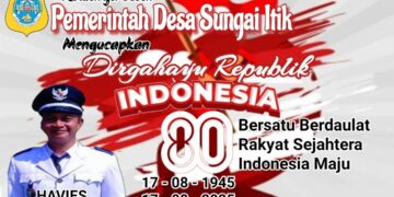 Pemerintah Desa Sungai Itik Mengucapkan Dirgahayu Republik Indonesia Ke 80