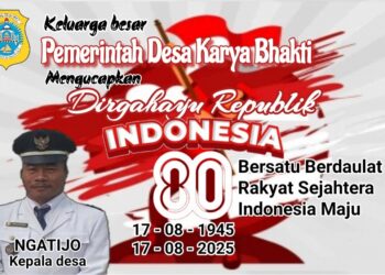 Pemerintah Desa Karya Bhakti Mengucapkan Dirgahayu Republik Indonesia Ke 80