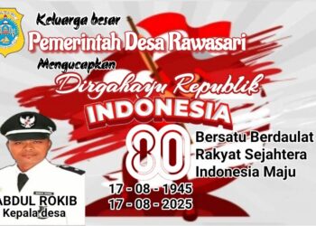Pemerintah Desa Rawasari Mengucapkan Dirgahayu Republik Indonesia Ke 80