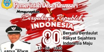 Pemerintah Desa Rawasari Mengucapkan Dirgahayu Republik Indonesia Ke 80