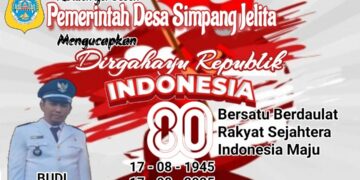 Pemerintah Desa Simpang Jelita Mengucapkan Dirgahayu Republik Indonesia Ke 80