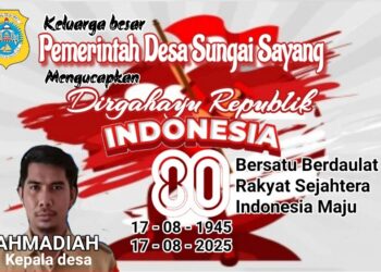 Pemerintah Desa Sungai Sayang Mengucapkan Dirgahayu Republik Indonesia Ke 80