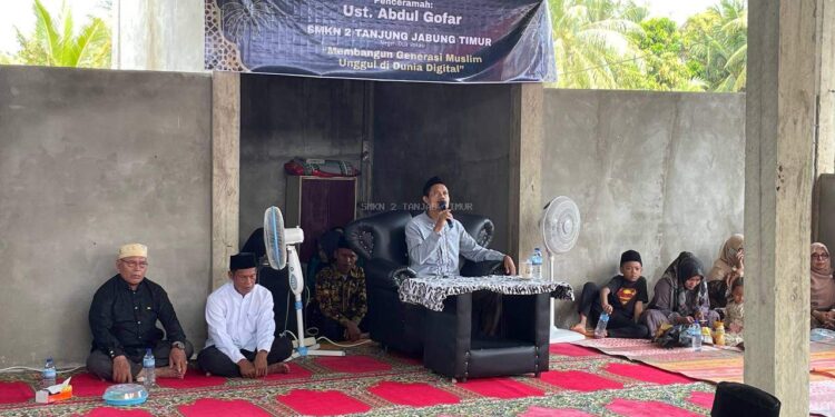 Peringatan Isra Mi’raj  Nabi Muhammad Di SMKN 2 Tanjab Timur Berjalan Lancar