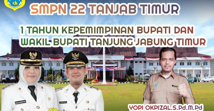 Keluarga Besar SMPN 22 Tanjab Timur Mengucapkan 1 Tahun Kepemimpinan Bupati Dan Wakil Bupati Tanjung Jabung Timur