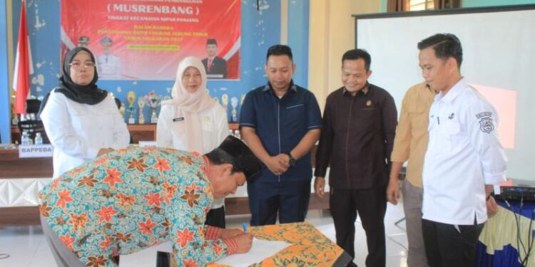 Musrenbang tingkat Kecamatan Nipah Panjang, Kabupaten Tanjung Jabung Timur Berjalan Lancar 