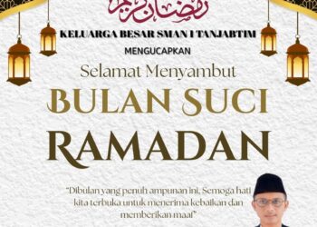 Keluarga Besar SMAN 1 Tanjabtim Mengucapkan Selamat Menunaikan Ibadah Puasa 1447 H