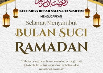 Keluarga Besar SMAN 5 Tanjabtim Mengucapkan Selamat Menunaikan Ibadah Puasa 1447 H