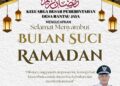 Keluarga Besar Pemerintah Desa Rantau Jaya Mengucapkan Selamat Menunaikan Ibadah Puasa 1447 H