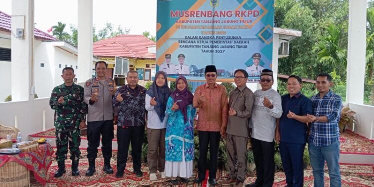 Empatt Anggota DPRD Tanjab Timur Hadir di Musrenbang Muara Sabak Barat, Tegaskan Komitmen Kawal Aspirasi Warga