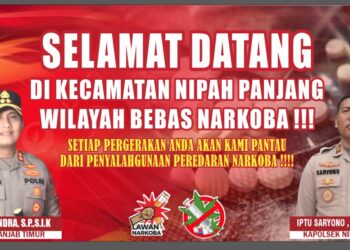Polres Tanjab Timur Deklarasikan Nipah Panjang sebagai Wilayah Bebas Narkoba