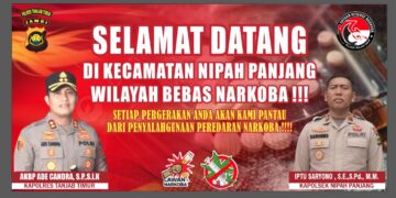 Polres Tanjab Timur Deklarasikan Nipah Panjang sebagai Wilayah Bebas Narkoba
