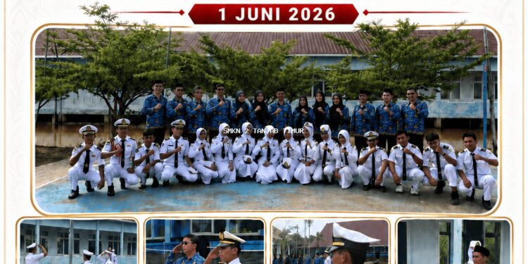 SMKN 2 TANJAB TIMUR Gelar Upacara  Peringatan Hari Lahir Pancasila