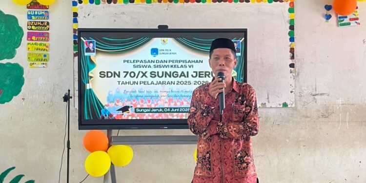 Pelepasan Siswa/ Siswi SDN 70/ X Sungai Jeruk Kelas V1 Tahun Ajaran 2025/ 2026 Berjalan Lancar