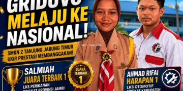 Peringkat Satu Lomba Kompetensi Siswa( LKS) Tingkat Provinsi Tahun 2026 , SMKN 2 Tanjabtim Dipercaya Mewakili Provinsi Jambi Ketingkat Nasional