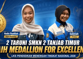 Mewakili Provinsi Jambi  Dua Taruni SMKN 2 Tanjabtim Raih Penghargaan Medallion For Excellence Tingkat Nasional 