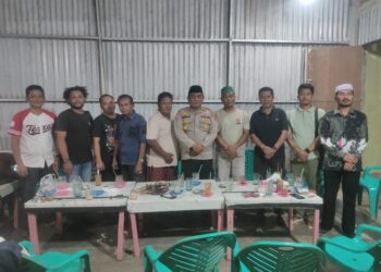 Silaturahmi Kapolsek Rantau Rasau Bersama Awak Media: diskusi Terkait Binmas dan Ketahanan Pangan