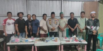 Silaturahmi Kapolsek Rantau Rasau Bersama Awak Media: diskusi Terkait Binmas dan Ketahanan Pangan