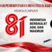 Keluarga Besar Pemerintah Desa Teluk Kijing Mengucapkan Dirgahayu HUT RI Ke 81