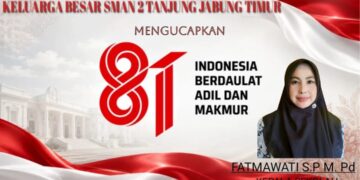 Keluarga Besar SMAN 2 Tanjabtimur Mengucapkan Dirgahayu HUT RI Ke 81