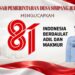Keluarga Besar Pemerintah Desa Simpang Jelita Mengucapkan Dirgahayu HUT RI Ke 81