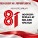 Keluarga Besar SDN 16/ X Nipah Panjang Mengucapkan Dirgahayu HUT RI Ke 81
