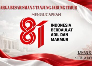 Keluarga Besar SMAN 5 Tanjabtimur Mengucapkan Dirgahayu HUT RI Ke 81