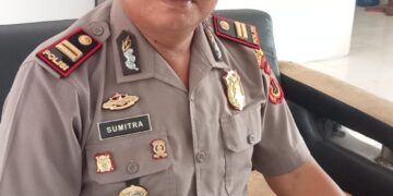 Semarak HUT Kemerdekaan RI Ke 81 …. Anggota polsek bersama Anggota Koramil Dan Ormas Melakukan Pengamanan Pawai Pembangunan Di Kecamatan Rantau Rasau