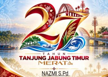 Keluarga Besar SDN 44 / X Rantau Rasau Dua  Mengucapkan HUT Kabupaten Tanjung Jabung Timur Ke 27