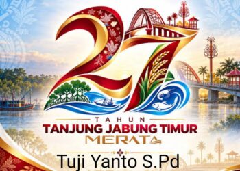 Keluarga Besar SDN 86 / X Harapan Makmur Mengucapkan HUT Kabupaten Tanjung Jabung Timur Ke 27