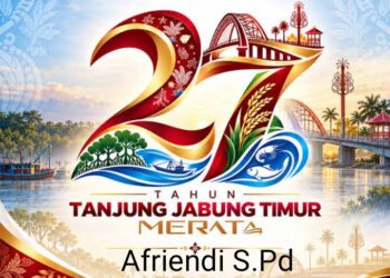 Keluarga Besar SDN 127 / X Karya Bakti Mengucapkan HUT Kabupaten Tanjung Jabung Timur Ke 27