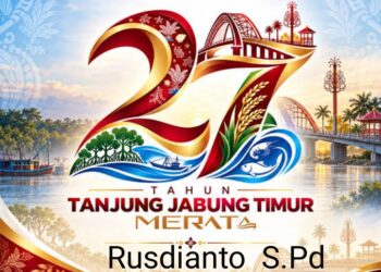 Keluarga Besar SDN 190/ X Karya Bakti Mengucapkan HUT Kabupaten Tanjung Jabung Timur Ke 27