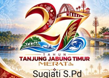 Keluarga Besar SDN 221 / X Marga Mulya Mengucapkan HUT Kabupaten Tanjung Jabung Timur Ke 27