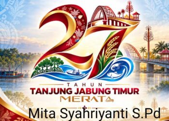 Keluarga Besar SMP Satap 11Tanjabtim  Mengucapkan HUT Kabupaten Tanjung Jabung Timur Ke 27