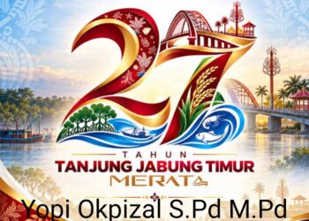 Keluarga Besar SMPN 22 Tanjabtim Mengucapkan HUT Kabupaten Tanjung Jabung Timur Ke 27