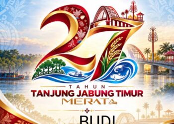 Keluarga Besar Pemerintah Desa Simpang Jelita Mengucapkan HUT Kabupaten Tanjung Jabung Timur Ke 27